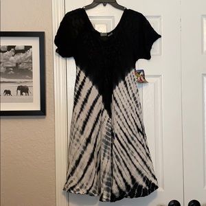 NWT Tie-Dye Swim Cover Up Dress -One Size